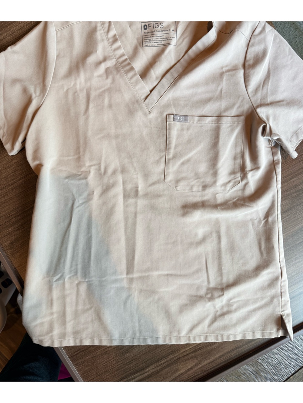 Figs Women's Top in Light Beige